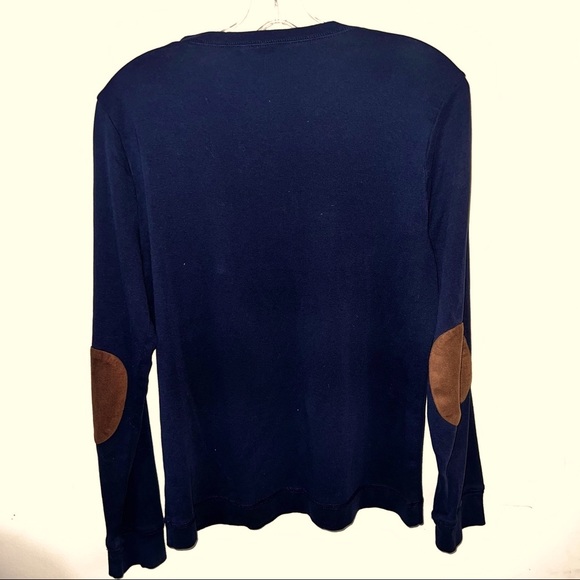 Lauren Ralph Lauren Shoulder Zip Top patch Elbows XL/TG - Picture 2 of 7